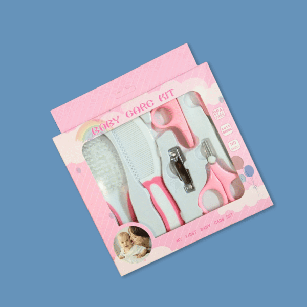 6 Pcs Baby Grooming and Care Kit Pink