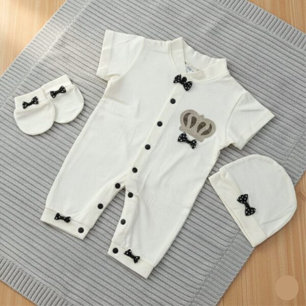 Turkish Crown Romper Set