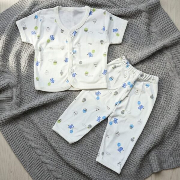 Baby Sleep Suit With Unisex Prints For New Born D11