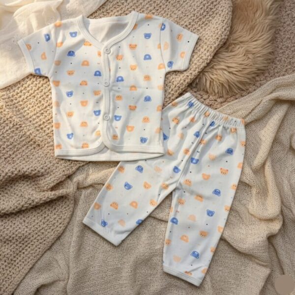 Baby Sleep Suit With Unisex Prints For New Born D7
