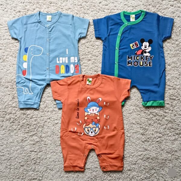 Pack of 3 Baby Body Suits 0–3 Months Unisex