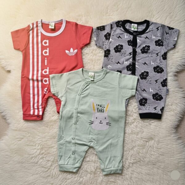 Pack of 3 Baby Body Suits Unisex 0 to 3 months