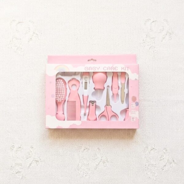 10-Piece Baby Grooming Kit – Essential Nursery Set Pink