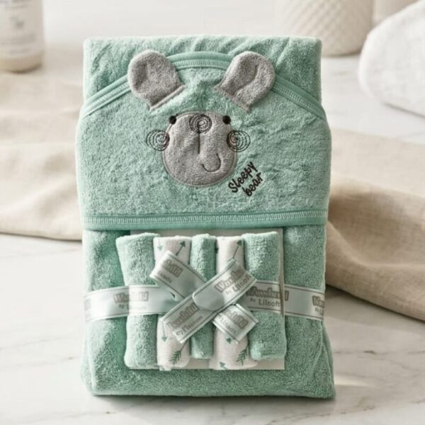 6 Pcs Baby Bath Towel Set - Bunny