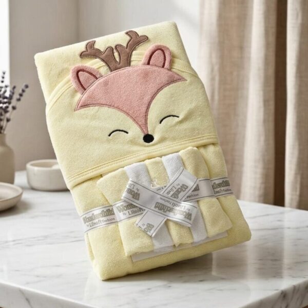 6 Pcs Baby Bath Towel Set - Deer
