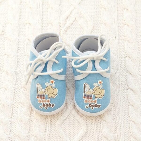 Elephant Print Baby Booties
