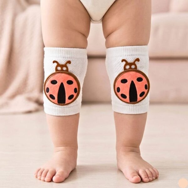 Ladybug Premium Cotton Baby Crawling Knee Pads