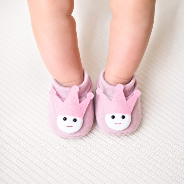 Baby Crown Booties Purple