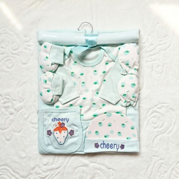 8-Piece Premium Cotton Baby Starter Gift Set