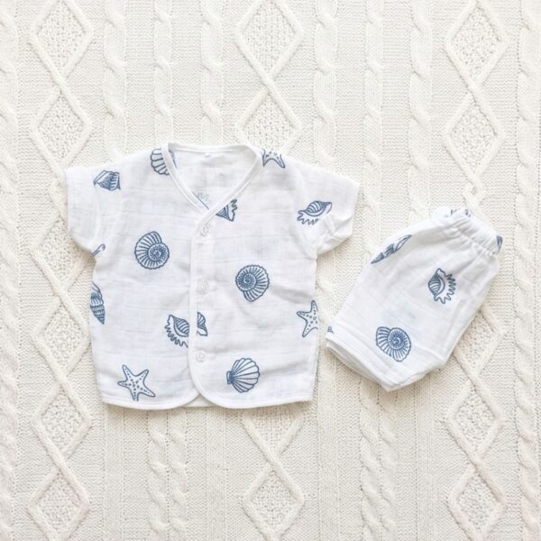 Seashell Dream Jhabla and Shorts Set
