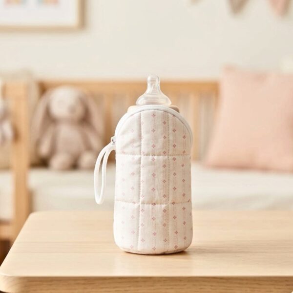 LuxeBloom Quilted Feeder Bottle Cover