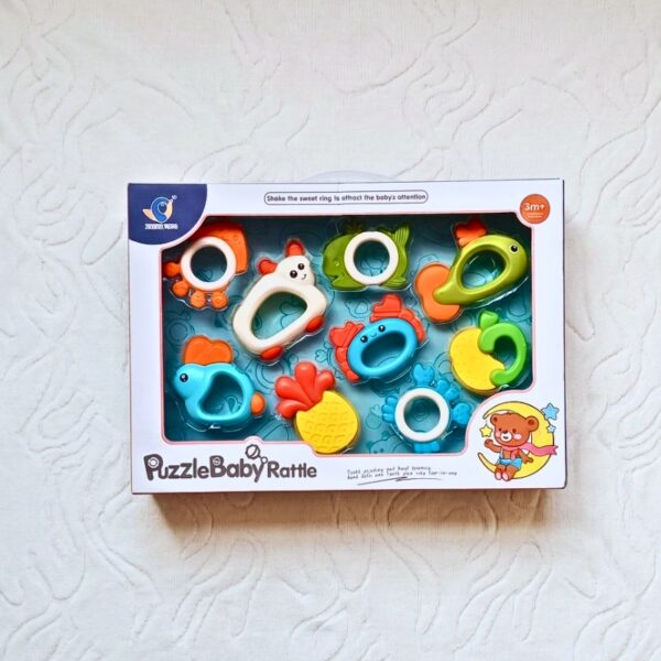 Tiny Melodies 9 Piece Baby Rattle & Teether Gift Set