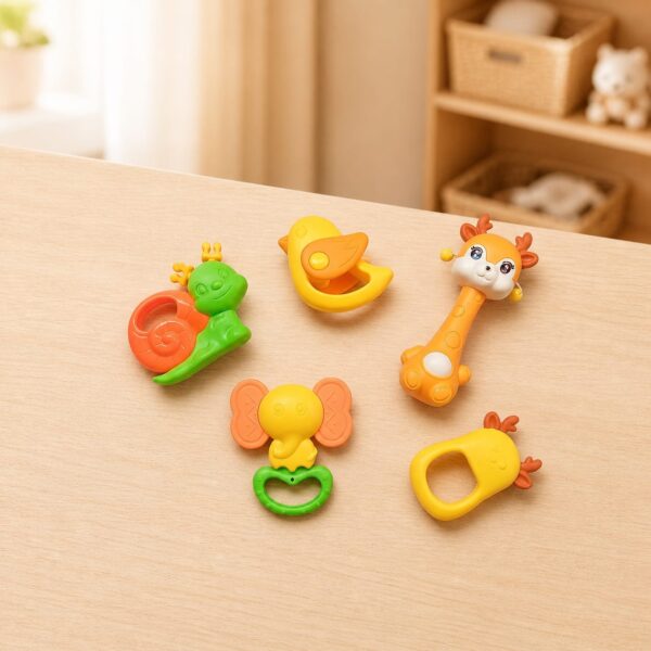 5 Pieces Meadowland Rattle Collection