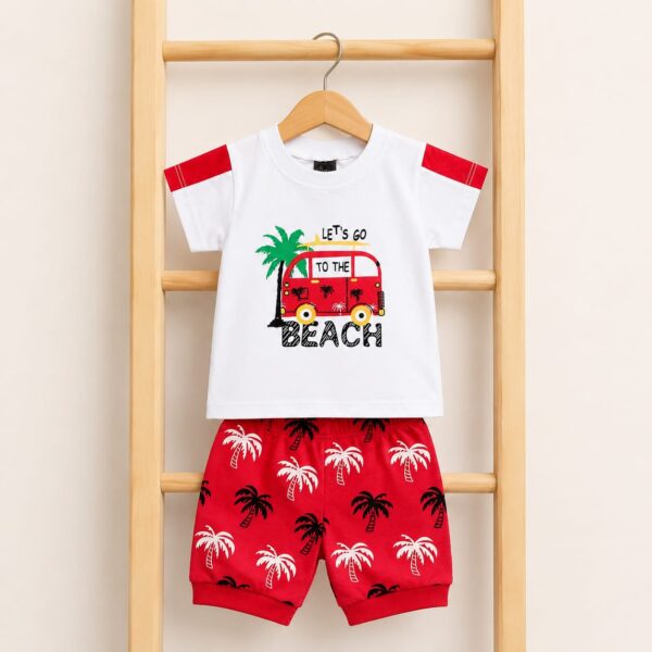 "Coastal Spirit" Premium Summer Outfit - Crimson Beach Edition