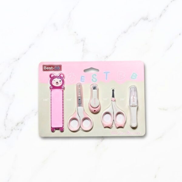 6 Piece Baby Grooming & Nail Care Kit - Pink