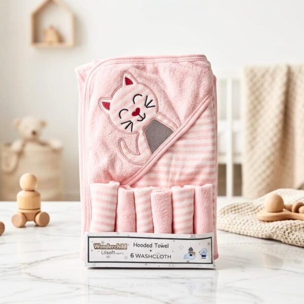 7 Pcs Baby Bath Towel Set - 022