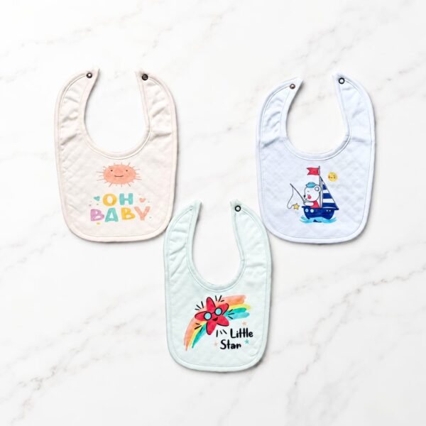 3 Pcs Baby Bips Set - Sun, Star & Sailor