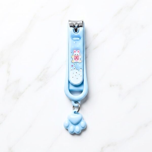 LOVELY MANICURE Nail Clippers with Cute Charm - Blue