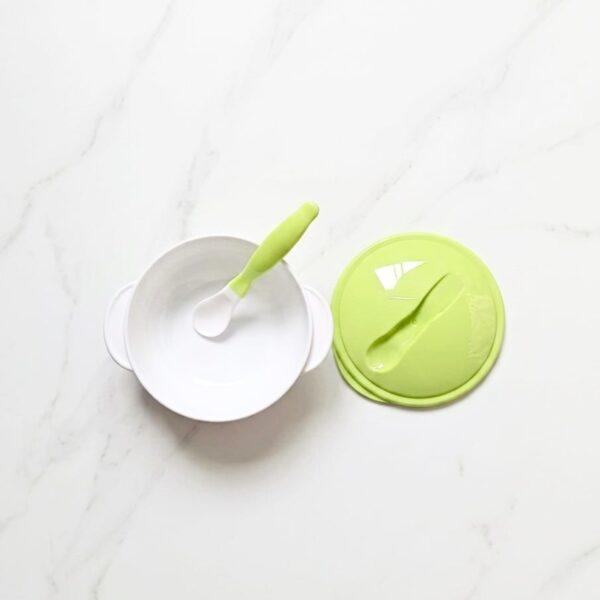 MAQ Baby Feeding Bowl Spoon Set – Green