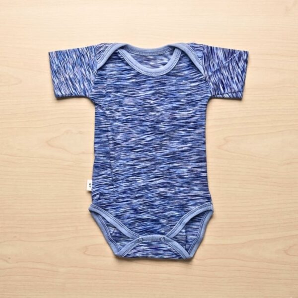 Blue Space-Dye Baby Romper