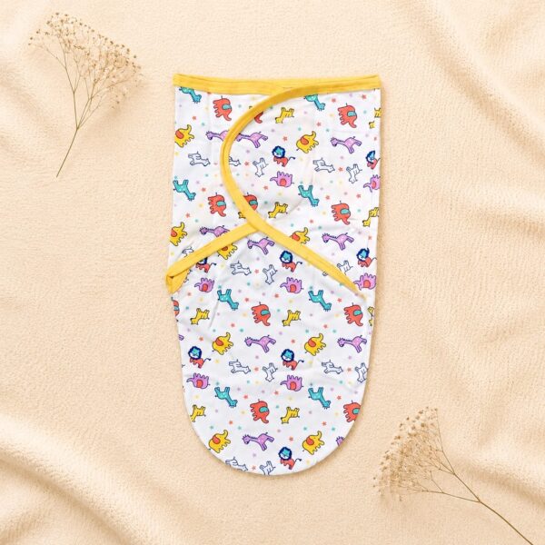 Baby Swaddle – Colourful Safari Animal Print