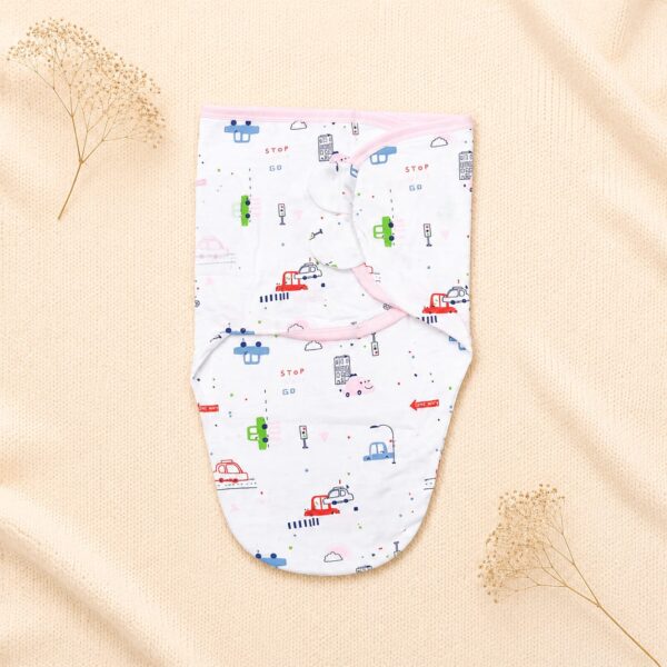 Baby Swaddle – Cute City Traffic & Cars Print