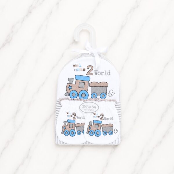 3 Pieces Baby Cap, Mittens, and Booties Set - 032