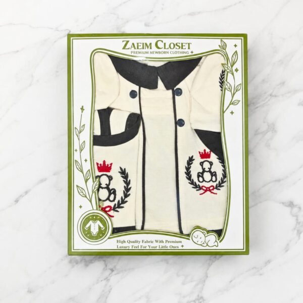 5 Pcs Royal Crest Newborn Gift Set – Grey