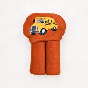 Baby Hooded Bath Towel – School Bus Embroidery