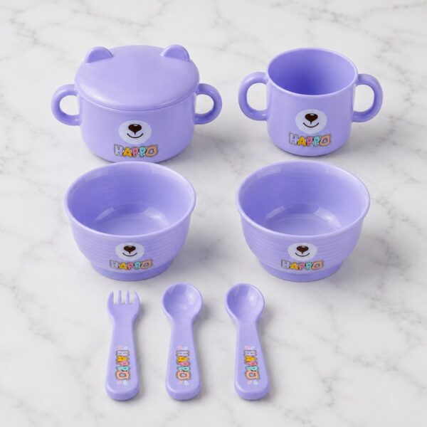 7 Pcs Piece Bear Baby Tableware Set – 016