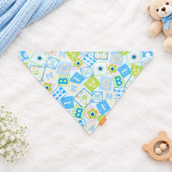 Baby Triangle Bandana Drool Bib with Snap Fasteners - 032