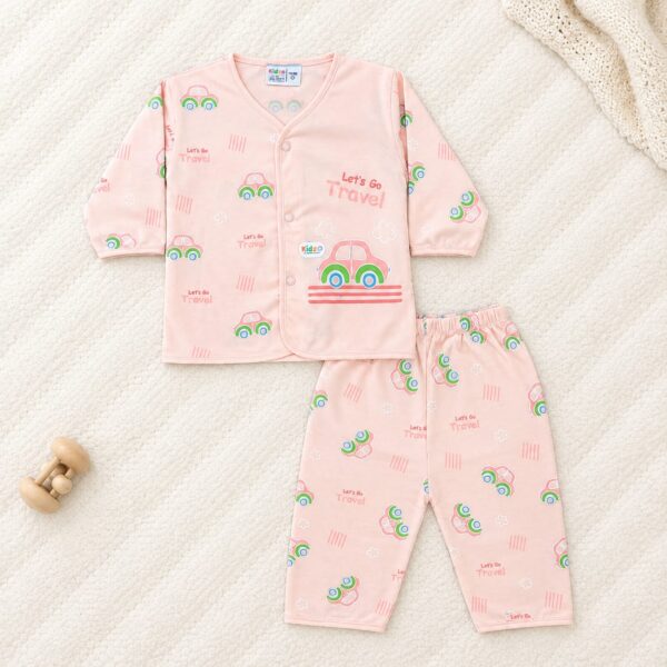2 Piece Baby Car Print Full Suit Set - 0111